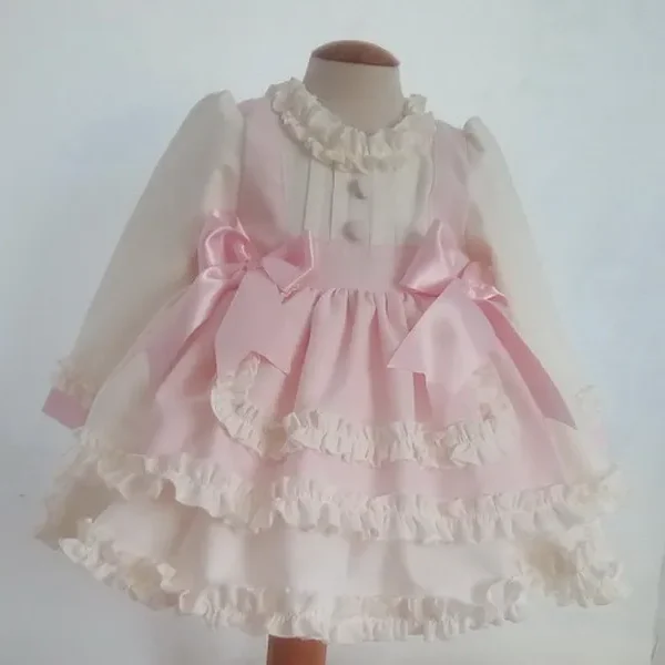 Vestido de niña delicado y femenino-outlet-paris-reinounido-original