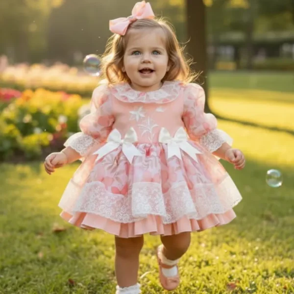 Vestido de niña: MELOCOTON