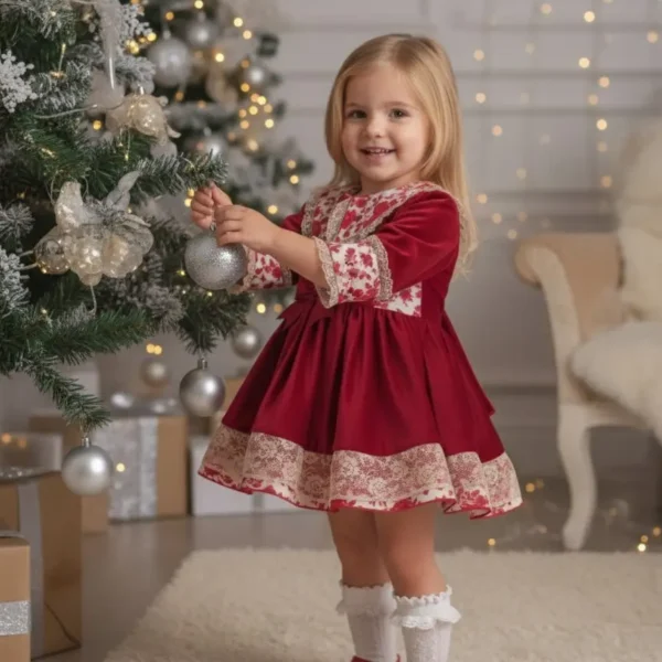 Vestido de niña Rosanna de Navidad