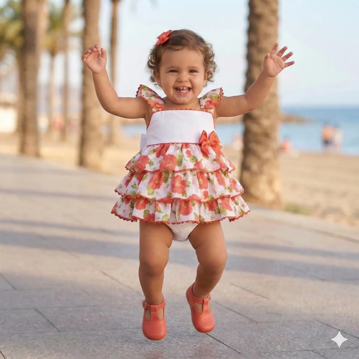 Vestido de bebé Clara de byMargaBermúdez adaptado a los primeros años